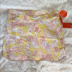 NWT Hearts of Palm Citrus Blast Skort 16